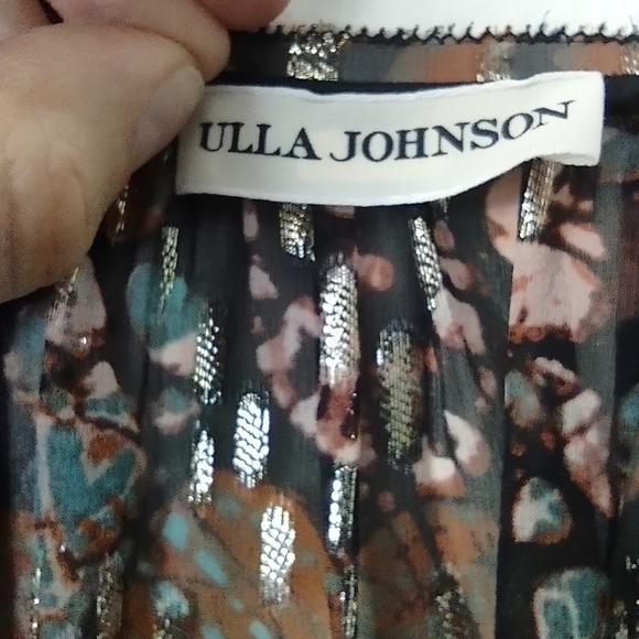 Ulla Johnson 6 Natalia silk minidress lurex shimmer - Picture 14 of 16
